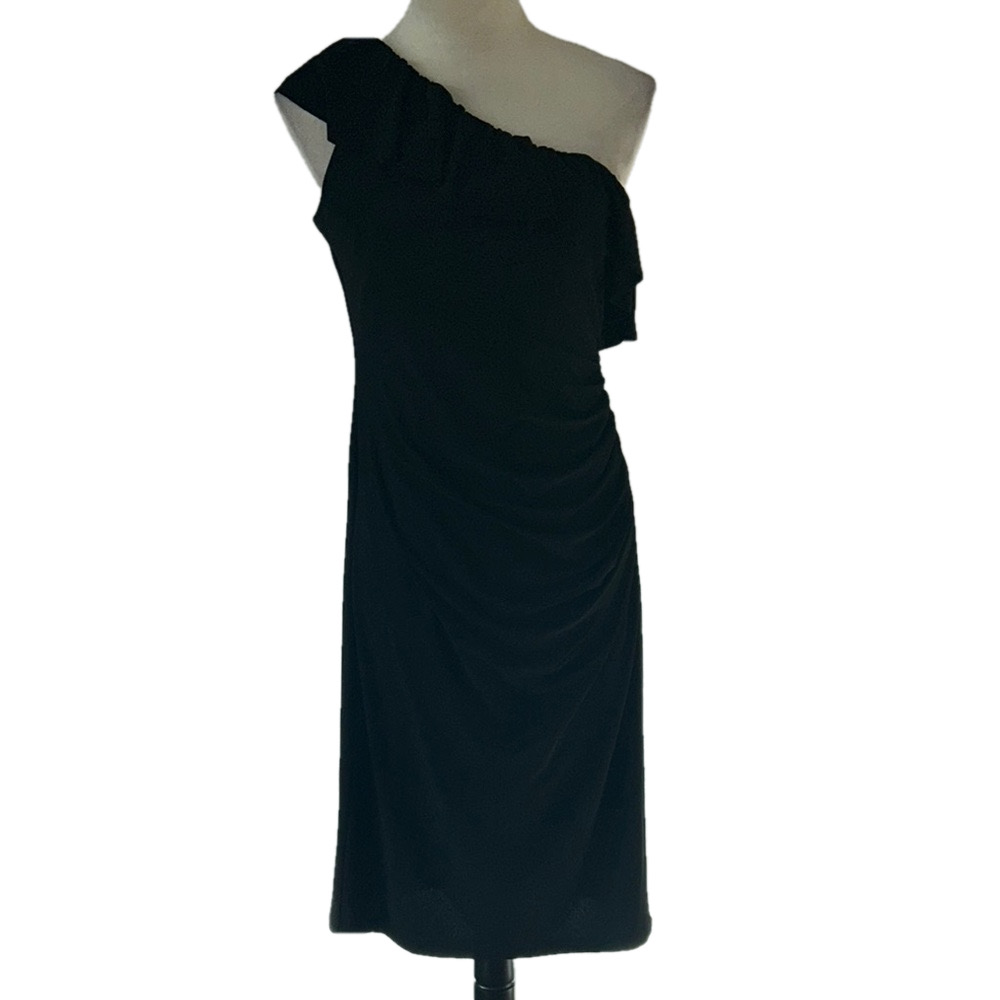 American Living: Black One-Shoulder Dress: Size 10
